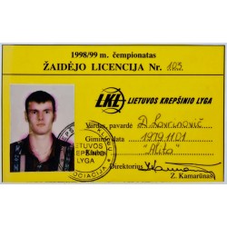 1998 LKL licencija