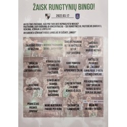 2022 Žaisk rungtynių bingo