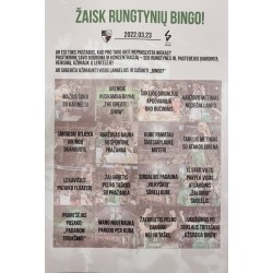 2022 Žaisk rungtynių bingo